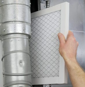changing filter for heating system