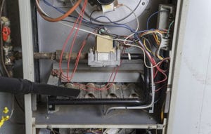 inside of furnace heating system